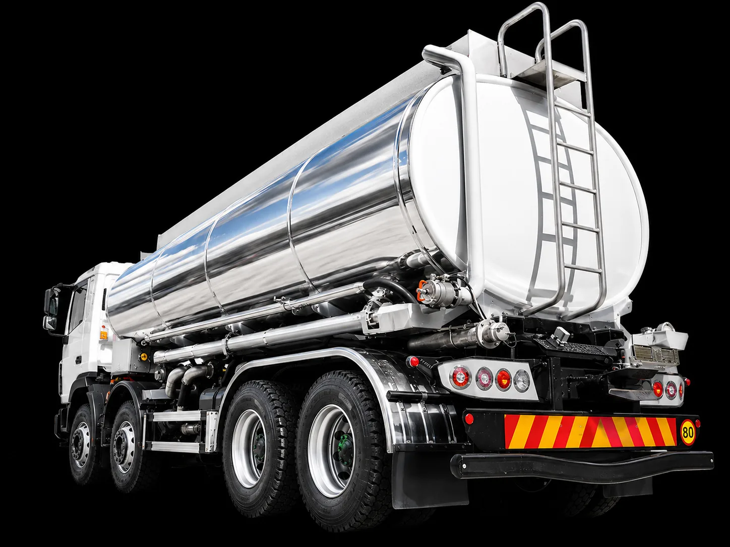 Stainless steel road tanker — tanker body modification by Gill Truck Body