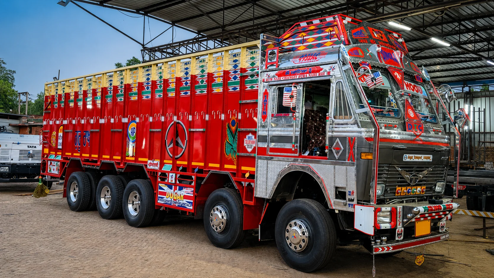 Container truck body fabrication